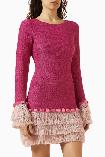 Casilda Mini Dress in Lurex Knit