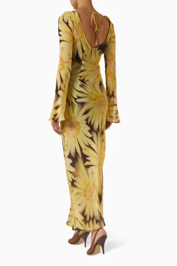 Lottie Maxi Dress in Viscose Georgette