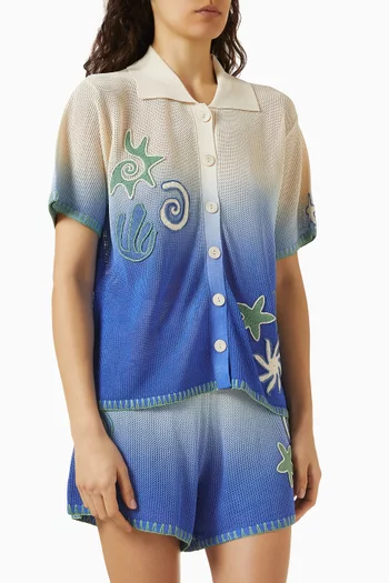 Malaga Knit Shirt in Viscose Blend
