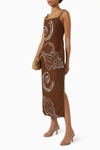 Elm Maxi Dress in Linen-blend
