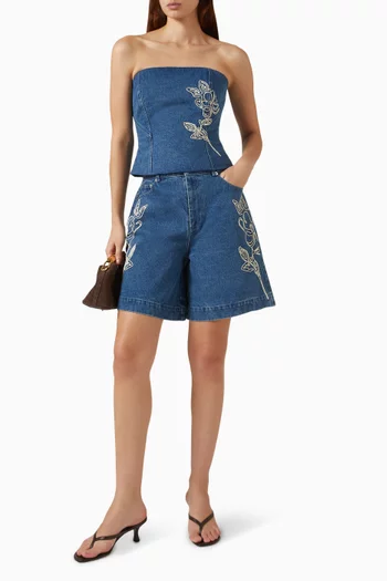 Wynn Shorts in Denim