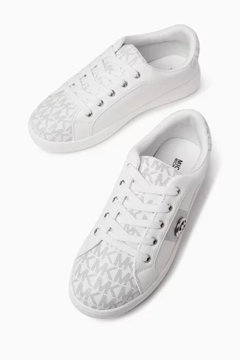 Raine Lace‑Up Logo Sneaker
