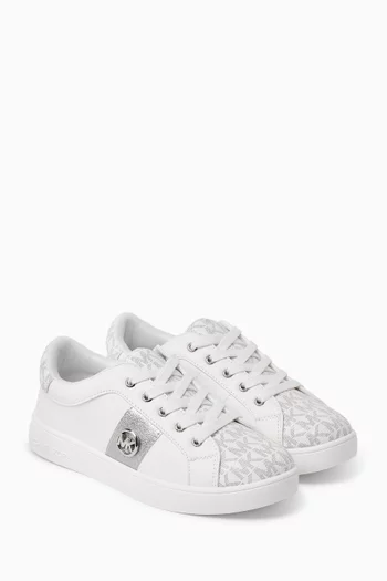 Raine Lace‑Up Logo Sneaker