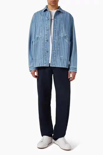 Calm Seersucker Pants in Organic-cotton
