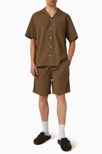Hush Seersucker Shorts in Organic-cotton