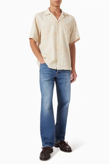 Peer Embroidery Shirt in Organic Cotton