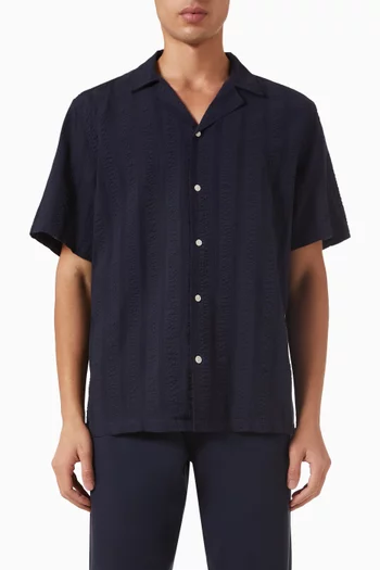 Peer Jacquard-stripe Shirt