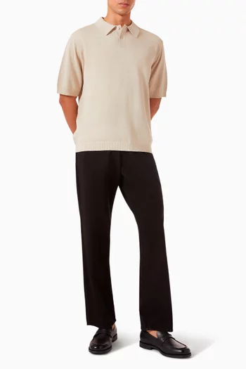 Sea Polo Shirt in Cotton-linen