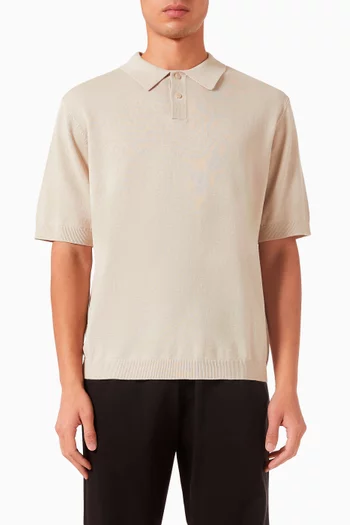 Sea Polo Shirt in Cotton-linen