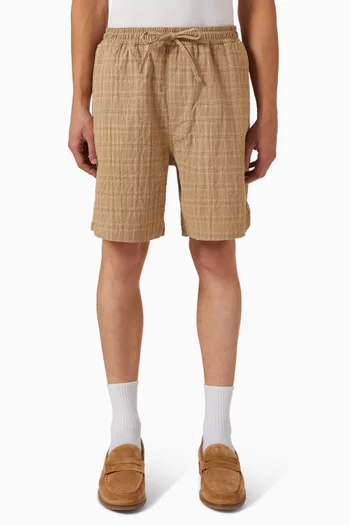 Shift Textured Shorts in Organic Seersucker