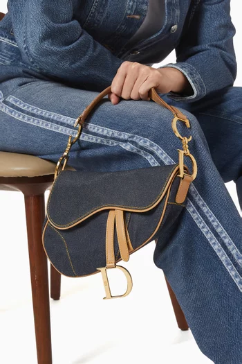 2000s Galliano Saddle Bag in Denim