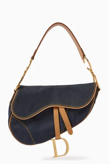 2000s Galliano Saddle Bag in Denim