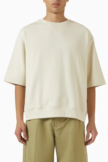 Oversized Sweatshirt in Cotton Terry