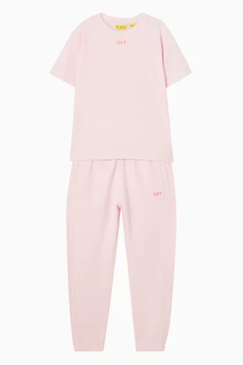 Off Diagonal Sweatpants in Cotton