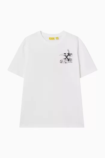 Graffiti T-shirt in Cotton