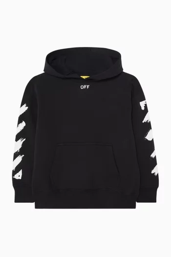 Diagonal Paint Hoodie in Cotton