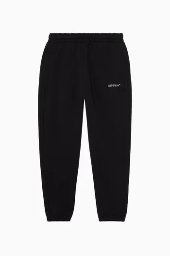 Bookish Diagonal Sweatpants in Cotton