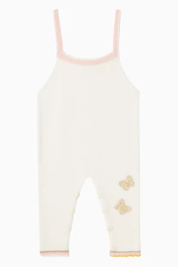 Butterfly Dungarees in Cotton