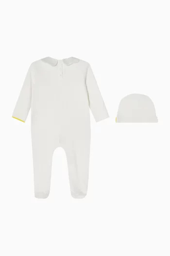 Long Jersey Romper & Hat Set