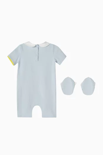 Alpaca Appliqué Romper & Booties Set