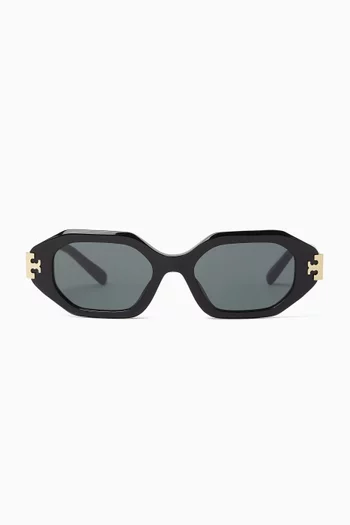 Geometric Sunglasses in Acetate