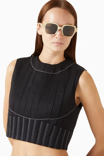 Fame Square Sunglasses in Acetate