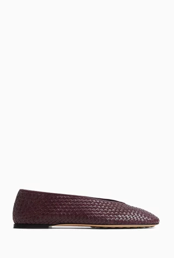 Rosa Ballerina Flats in Leather