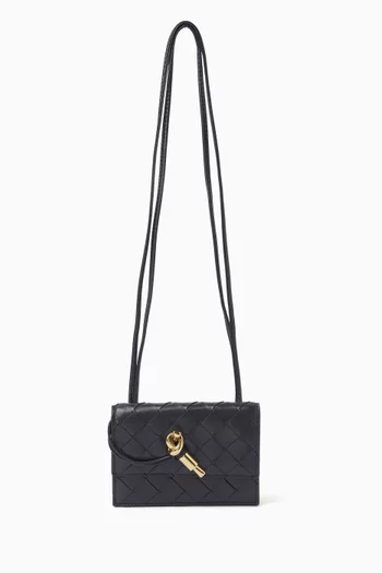 Andiamo Badge Holder in Intrecciato Nappa Leather