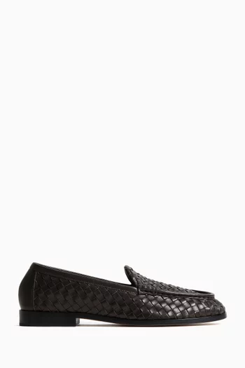 Silenzio Loafers in Intrecciato Leather