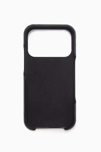 iPhone 17 Pro Case in Grainy Leather
