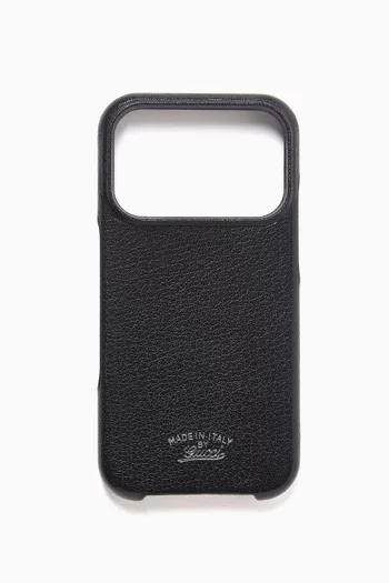 iPhone 17 Pro Case in Grainy Leather