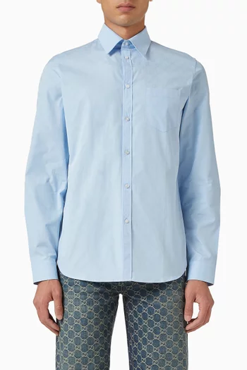 GG Shirt in Cotton Poplin