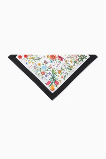 Printed Headband in Silk Twill