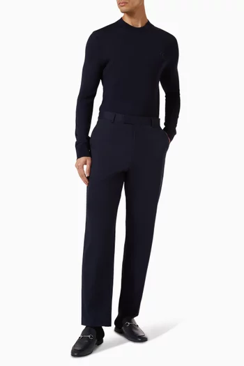 Embroidered Sweater in Wool-blend