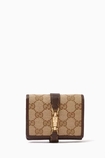 Medium Jackie Wallet in GG Canvas