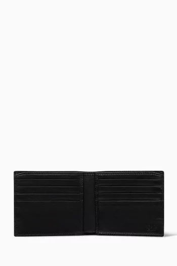 Web Trademark Bi-fold Wallet in Leather