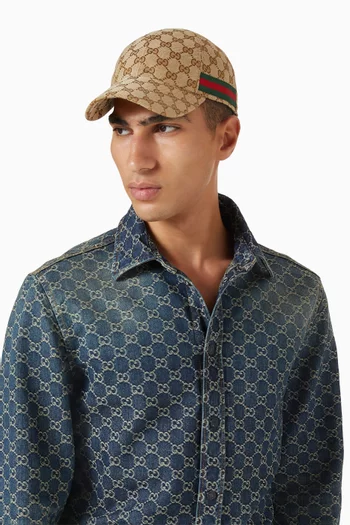 GG Baseball Cap in Canvas
