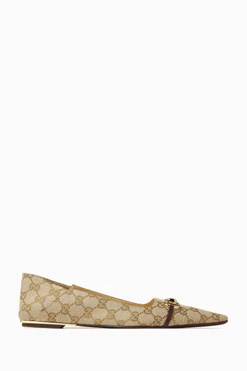 Vittoria Ballet Flats in GG Canvas