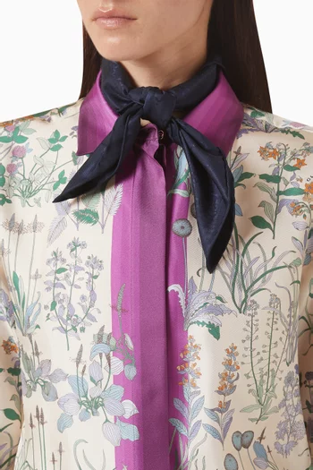 Pocket Square Scarf in GG Silk Cotton