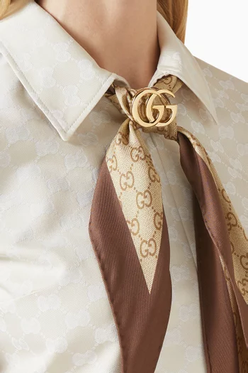 GG Marmont Brooch in Brass