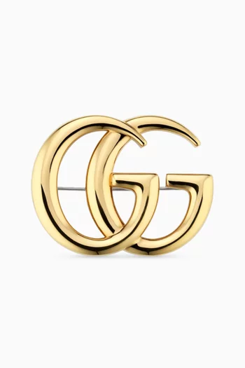 GG Marmont Brooch in Brass