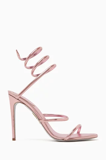 Cleo Metallic 105 Sandals in Leather