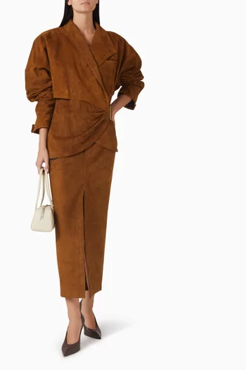 Erika Skirt in Suede