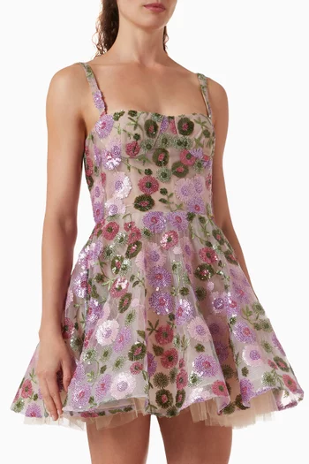 Mademoiselle Beaded Mini Dress