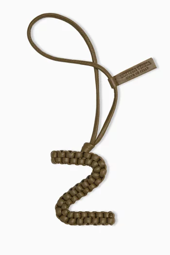 Letter Z Charm in Intrecciato Nappa