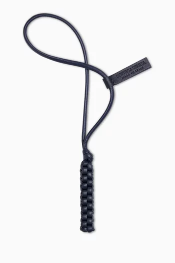Letter I Charm in Intreccio Nappa