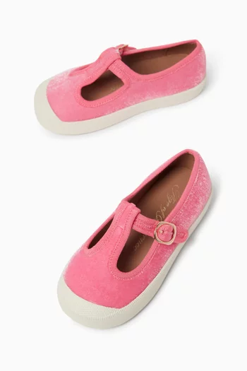 Claudia Ballerina Shoes in Velvet
