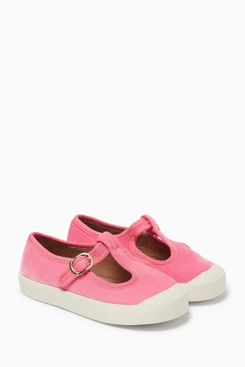 Claudia Ballerina Shoes in Velvet
