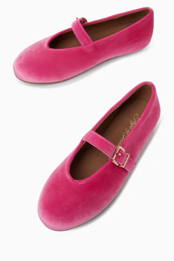 Sydney Ballerina Sandals in Velvet