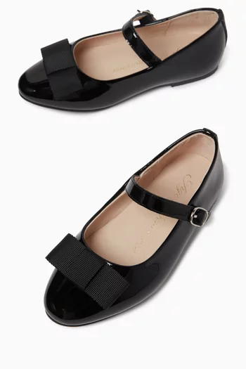 Ellen Ballerina Sandals in Patent Leather